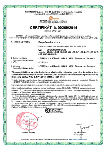 LP MAN Certificate CERTEST